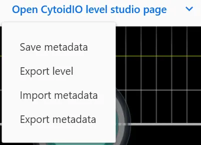 Export metadata